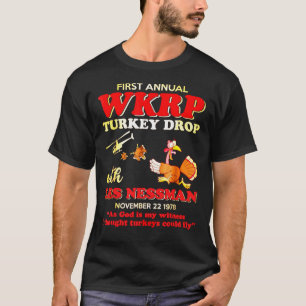 T-shirt Première Année-WKRP-Turquie-Drop-With-Les-Nessman—