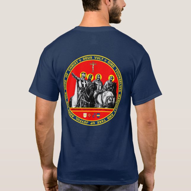 T-shirt Première chemise de joint de croisés (Dos)