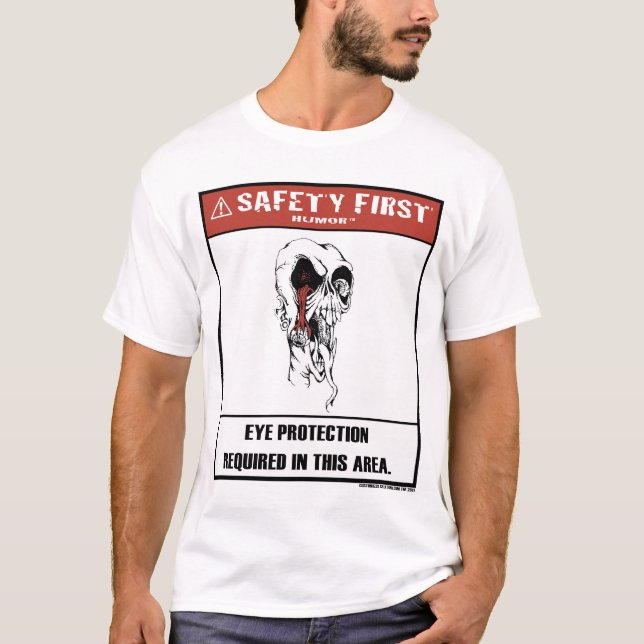 T-shirt Première chemise de protection d'Humour-Oeil de (Devant)