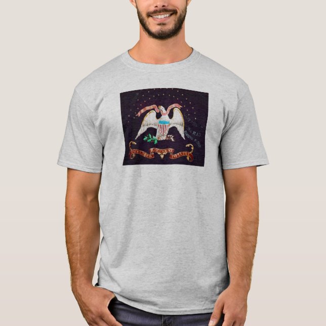 T-shirt Première chemise d'infanterie colorée par Kansas (Devant)