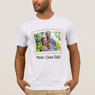 T-shirt PREMIÈRE CLASSE DAD Best Papa photo horizontale pe