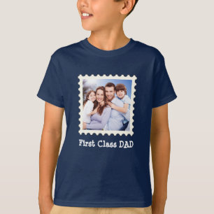 T-shirt PREMIÈRE CLASSE PAPA Meilleur papa Jamais photo ca