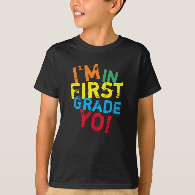 T-shirt Première Classe, Shirt Yo ! École primaire (Devant)