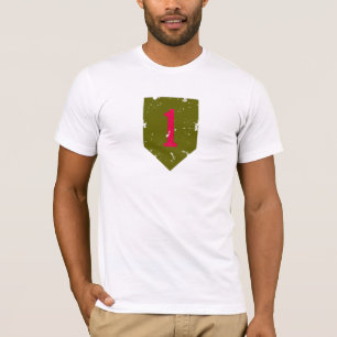 T-shirt Première division d'infanterie "Big Red One" en dé