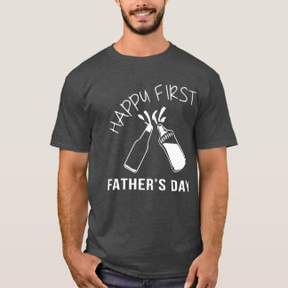T-shirt Première fête des pères heureuse