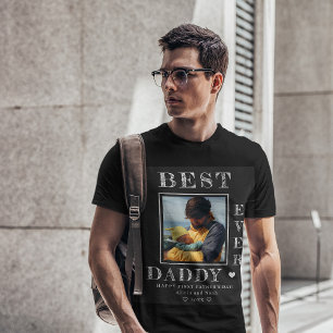 T-shirt Première Fête des pères moderne photo et texte per
