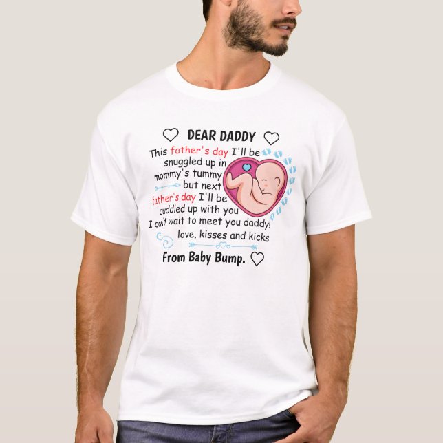 T-shirt Première Fête des pères personnalisée 2023 de Son (Devant)
