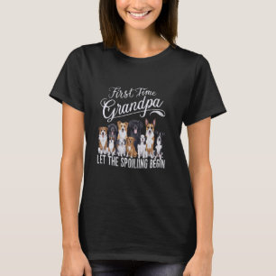 T-shirt Première Fois Grand-Père Laisser Le Spoiling Comme