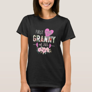 T-shirt Première Fois Granny Est. 2025 Promu Au Nouveau Gr