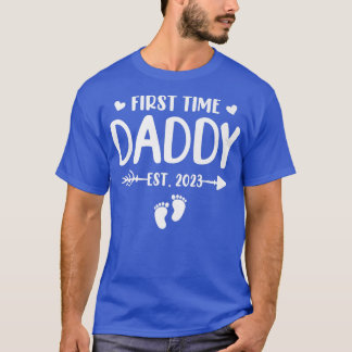 T-shirt Première Fois Papa Est 2023 Bientôt Être Papa Genr