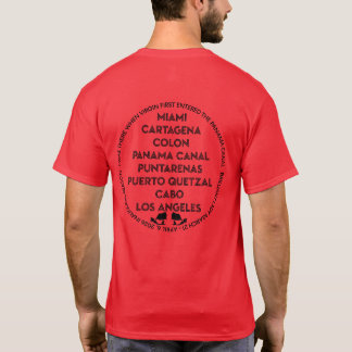 T-shirt Première fois que le canal de Panama est à l'enver