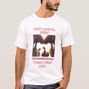 T-shirt Première journée d'action de grâces de wkrp annuel