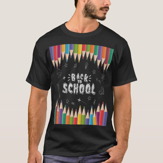T-shirt Première Journée De Chemise D'École, Bienvenue À L (Devant)