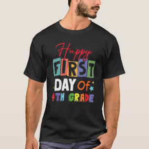 T-shirt Première journée de quatrième année équipe de reto