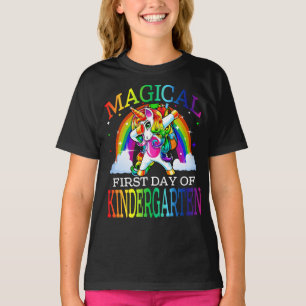 T-shirt Première Journée Magique De La Maternelle Unicorne