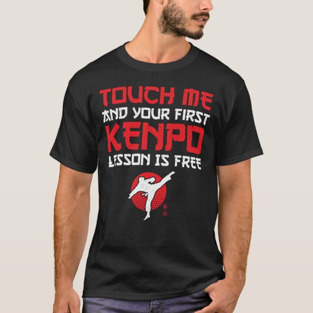 T-shirt Première leçon de karaté américain libre - karatek (Devant)