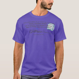 T-shirt Première ligne de l'année de solitude