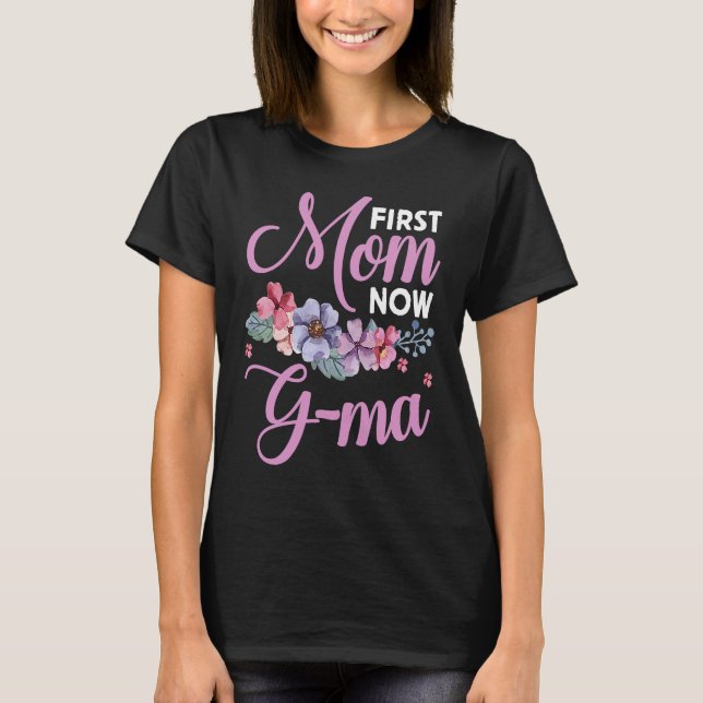 T-shirt Première Maman Maintenant Gma Grandma Bénédictions (Devant)