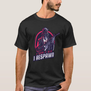 T-shirt Première Personne Shooter Jeu Vidéo Je Ne Die Pas 
