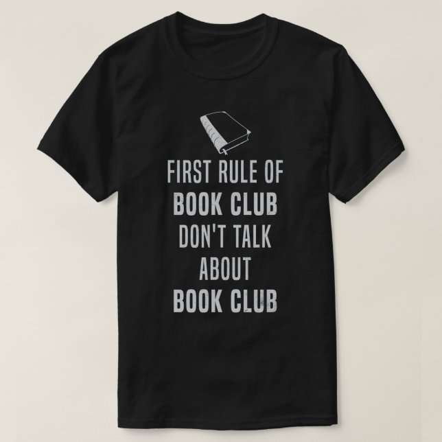 T-shirt Première règle club de livre ne pas parler de club (Design devant)