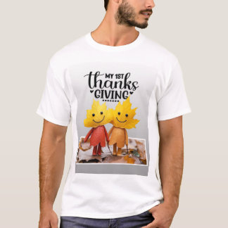 T-shirt Première tenue de vacances pour bébé d'automne