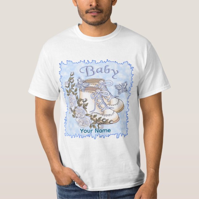 T-shirt Premières chaussures pour bébé garçon (Devant)