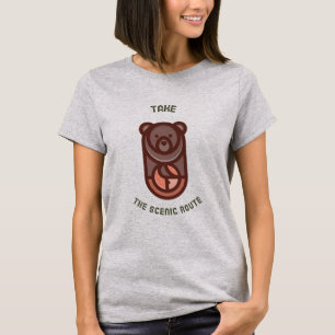 T-shirt Prendre La Route Pittoresque En Plein Air