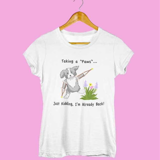 T-shirt Prendre une "patte" Collie sur les croix (Créateur téléchargé)