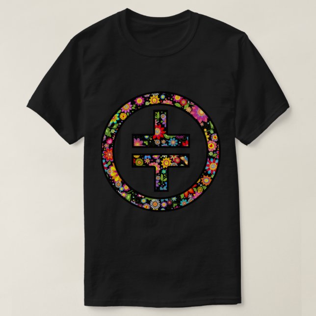T-shirt Prends ça - Symbole de Fleur (Design devant)