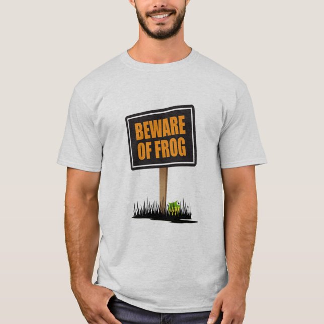 T-shirt Prenez garde de la grenouille (Devant)