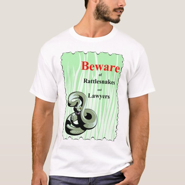 T-shirt Prenez garde des serpents à sonnettes (Devant)