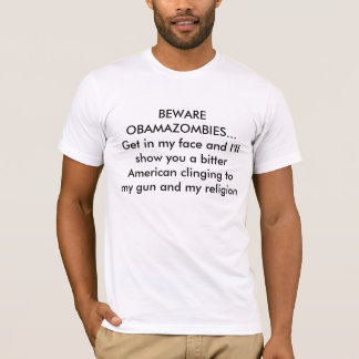 T-SHIRT PRENEZ GARDE D'OBAMAZOMBIES.