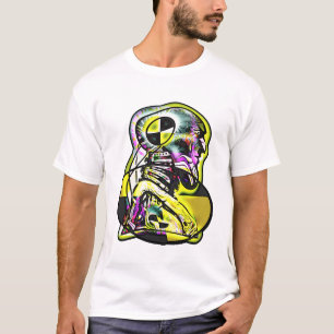 T-shirt Prenez garde du simulacre de câble de Tect