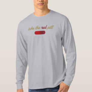 T-shirt Prenez la chemise rouge de pilule
