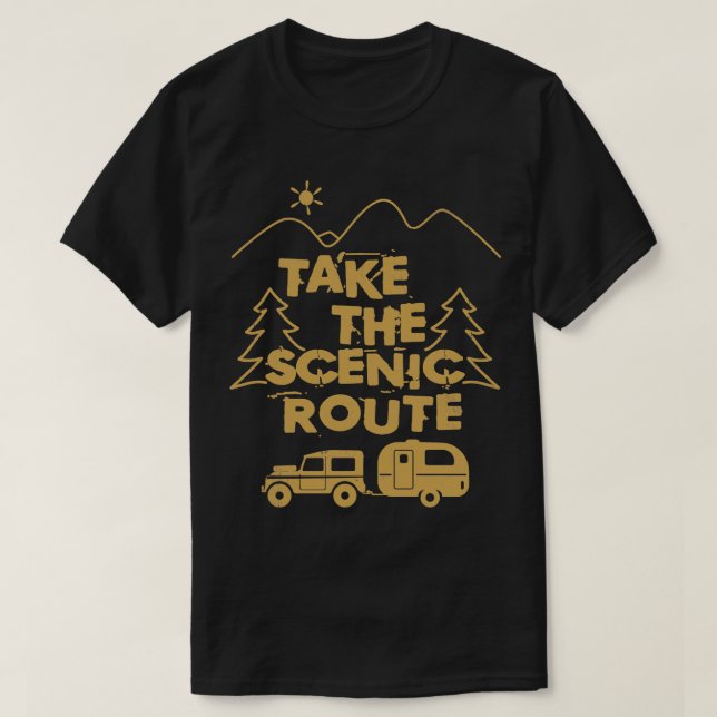 T-shirt Prenez la route Pittoresque 4x4 SUV 1 (Design devant)
