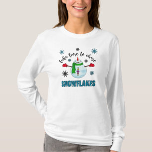 T-shirt *~* Prenez le temps de poursuivre Snowflakes homme