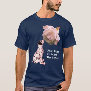 T-shirt Prenez Le Temps De Sentir Rose Puppy Rose Inspirat