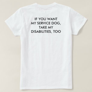T-shirt Prenez mes incapacités