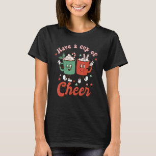 T-shirt Prenez Une Coupe De Coco Chaud De Noël Retro Joyeu