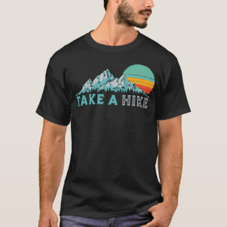 T-shirt Prenez Une Randonnée - Montagnes Rétro Vibe 70's