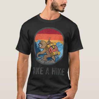 T-shirt Prenez Une Randonnée Sloth Randonneur Rétro Randon