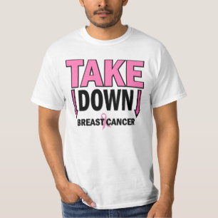 T-shirt PRENEZ VERS LE BAS le cancer du sein