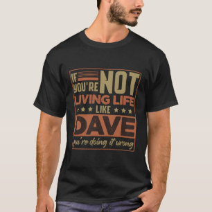 T-shirt Prénom David Dave