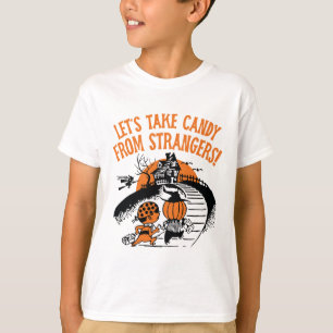 T-shirt Prenons des bonbons à des étrangers Drôle Hallowee