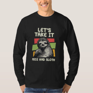 T-shirt Prenons-Le Joli Et Sloth Humour Inspirationnel