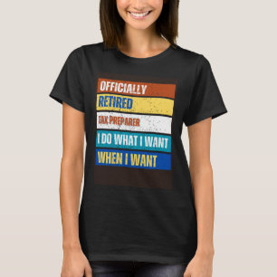 T-shirt Préparateur fiscal à la retraite Prépa fiscal à la