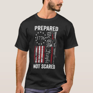 T-shirt Préparé Sans Peur 2ème Amendement Ar15 Pro Gun Pr