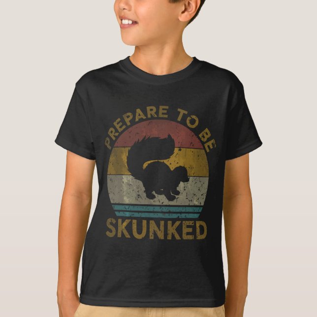 T-shirt Préparez-Vous À Être Skunked Cribbage Amateurs Vin (Devant)