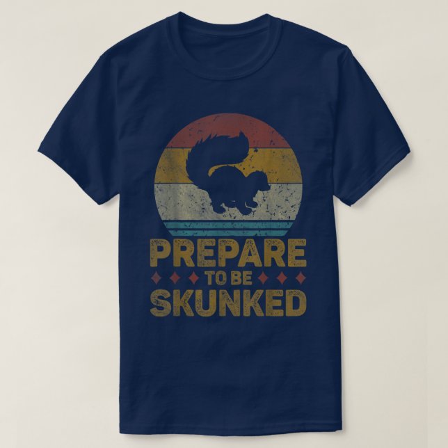 T-shirt Préparez-Vous À Être Skunked Cribbage Amateurs Vin (Design devant)