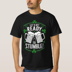 T-shirt Préparons-nous à trébucher drôle de jour de la Sai